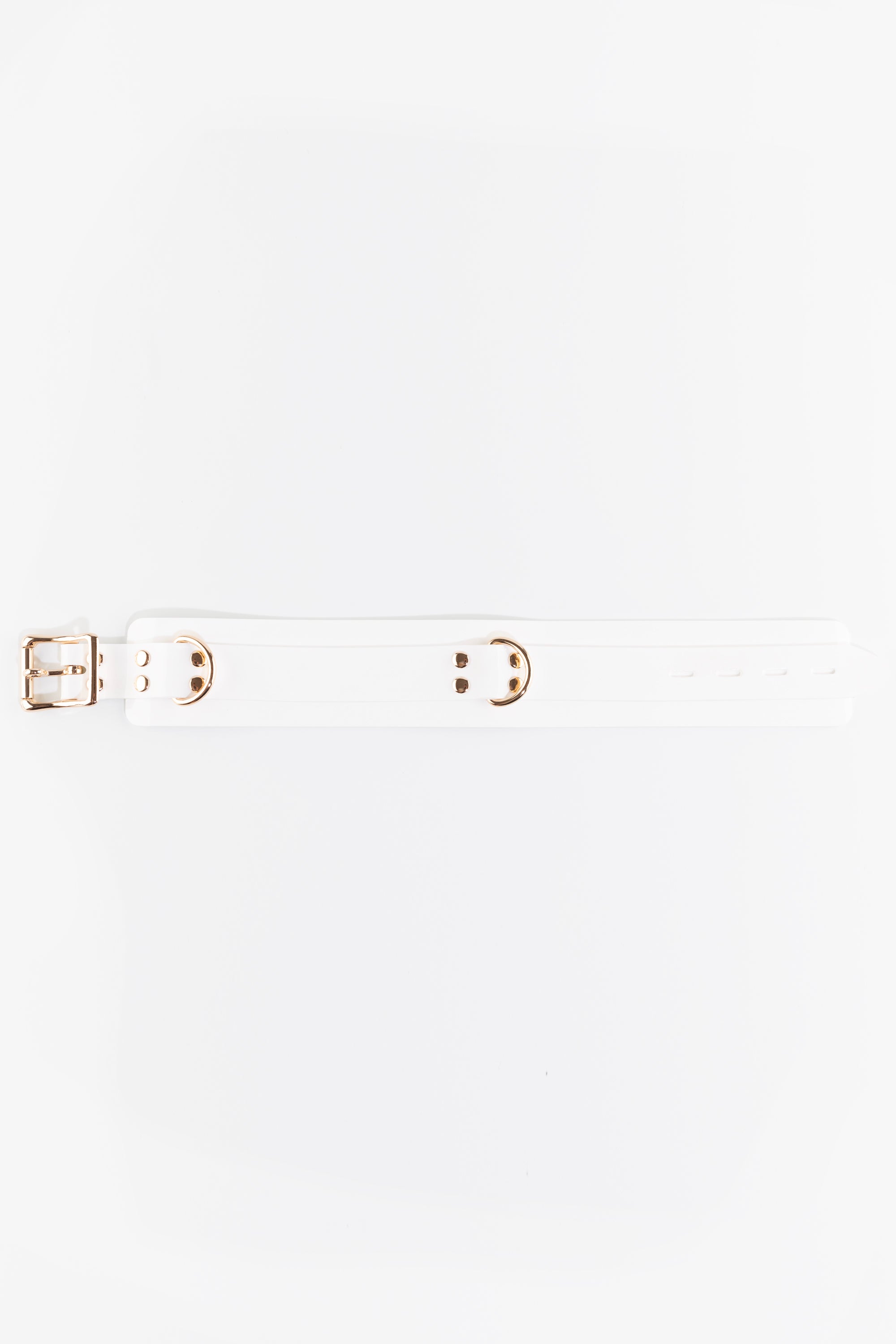 Collar lockable, white/gold