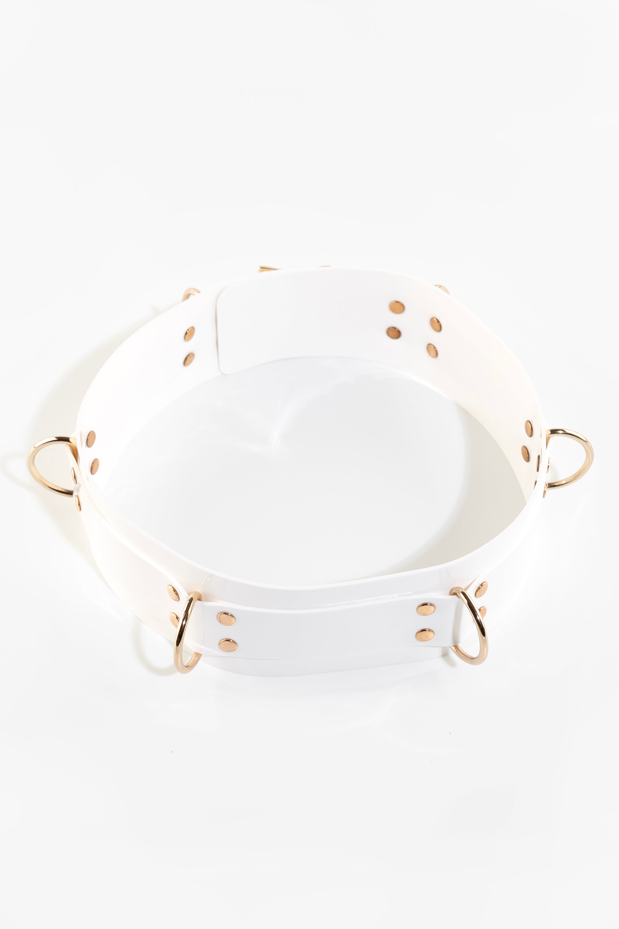 Lockable waist belt, white/gold