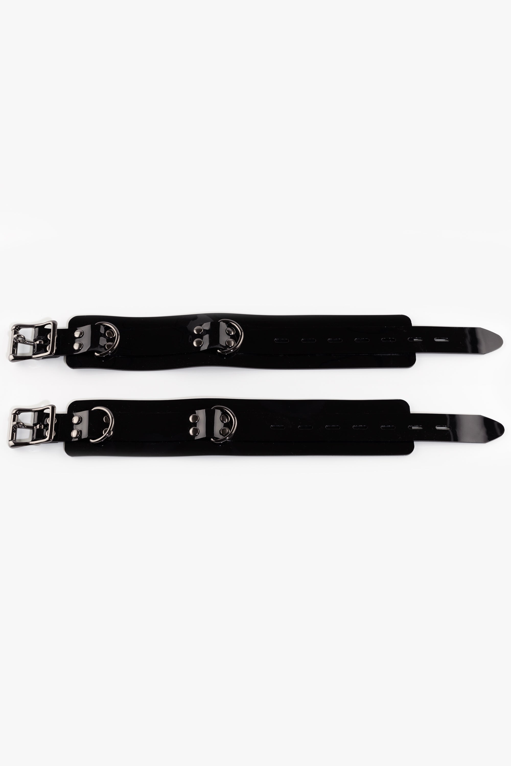 Lockable ankle cuffs, black/black