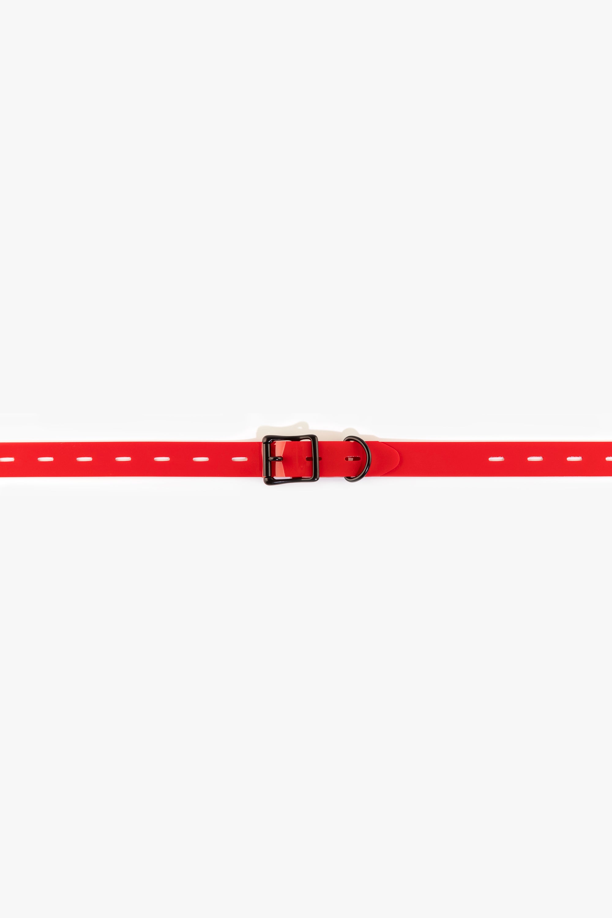 Bondage lockable straps set 25 mm, red/black