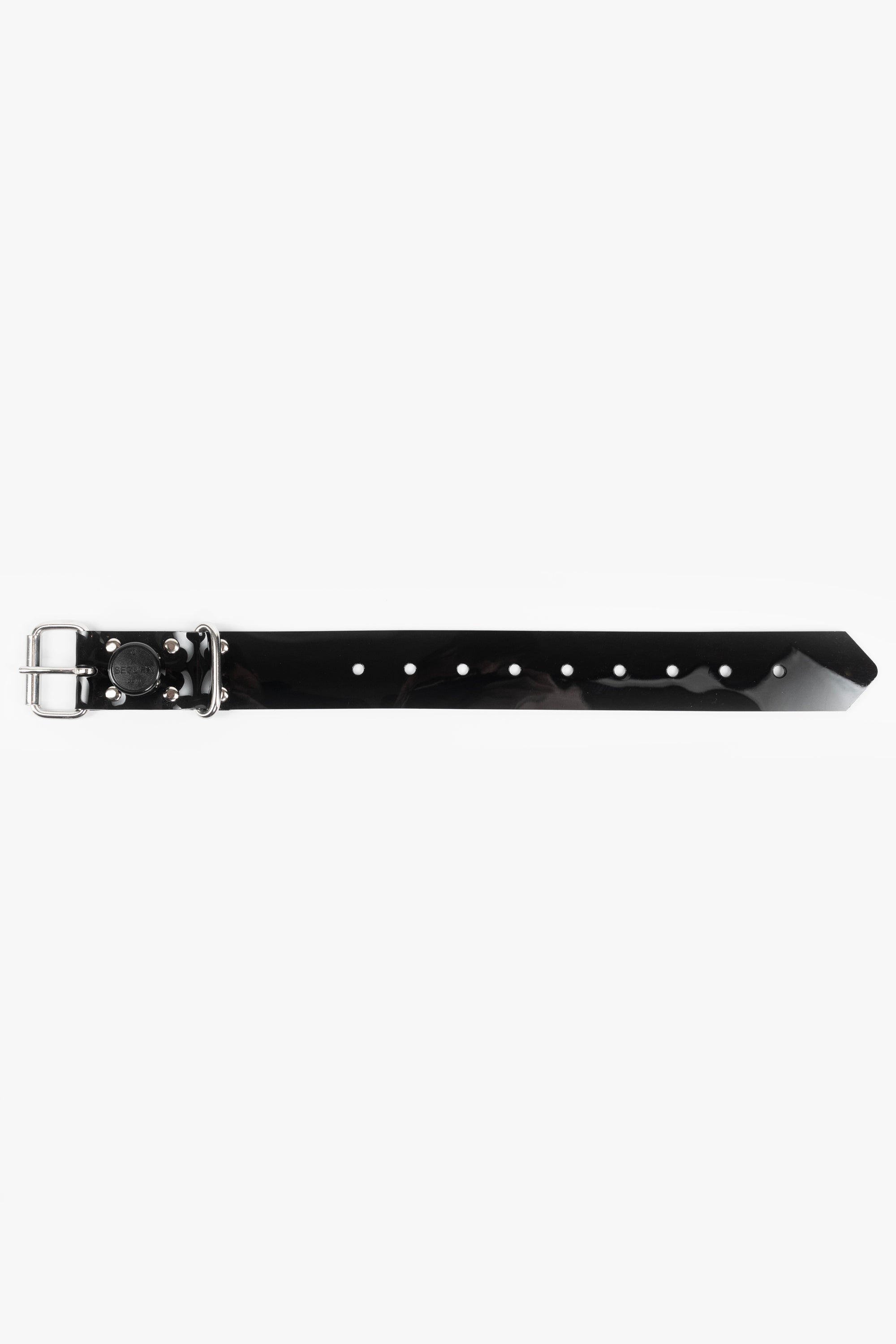Bondage PVC strap lockable segufix 40 mm, different lengths, black/chrome