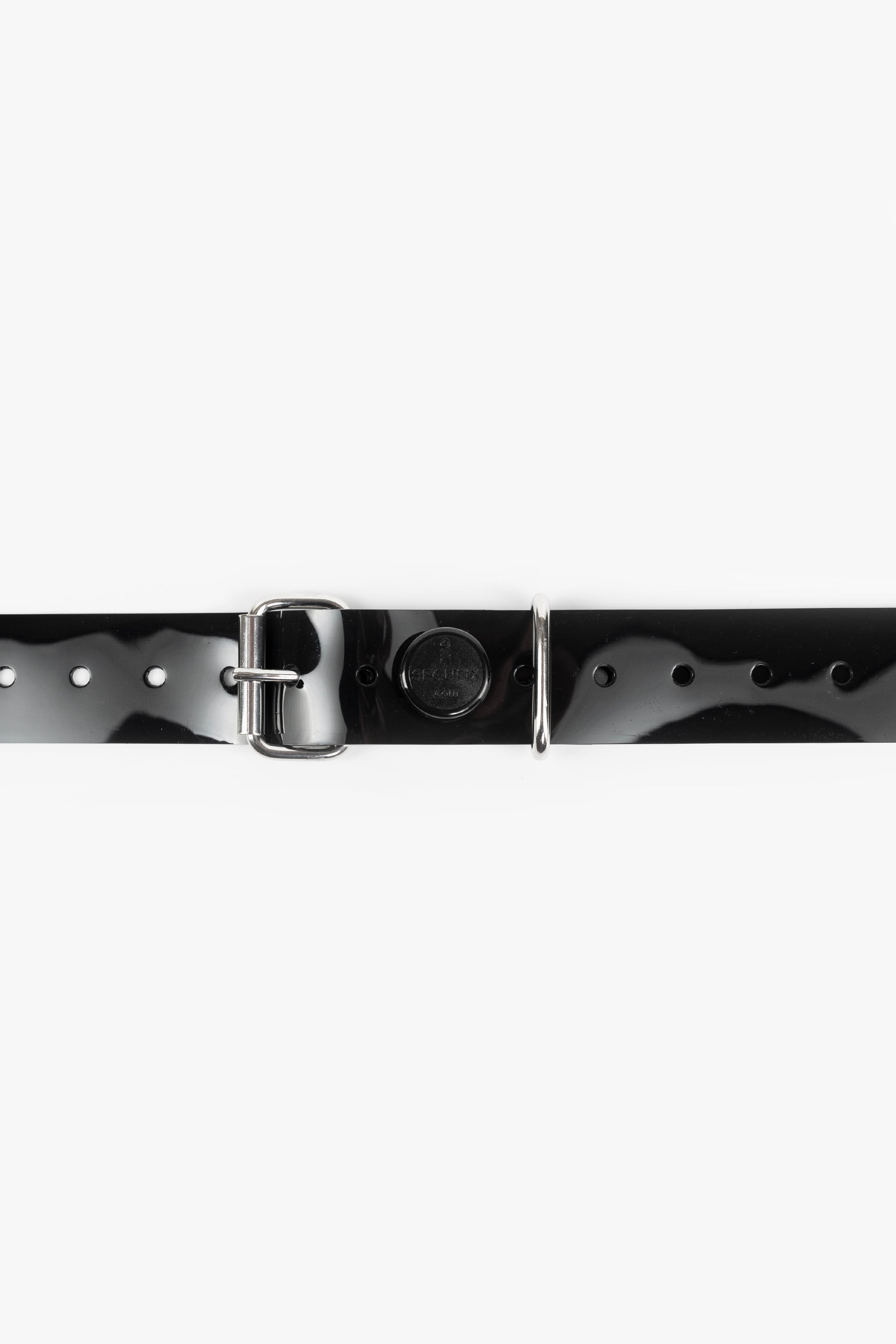 Bondage PVC strap lockable segufix 40 mm, different lengths, black/chrome