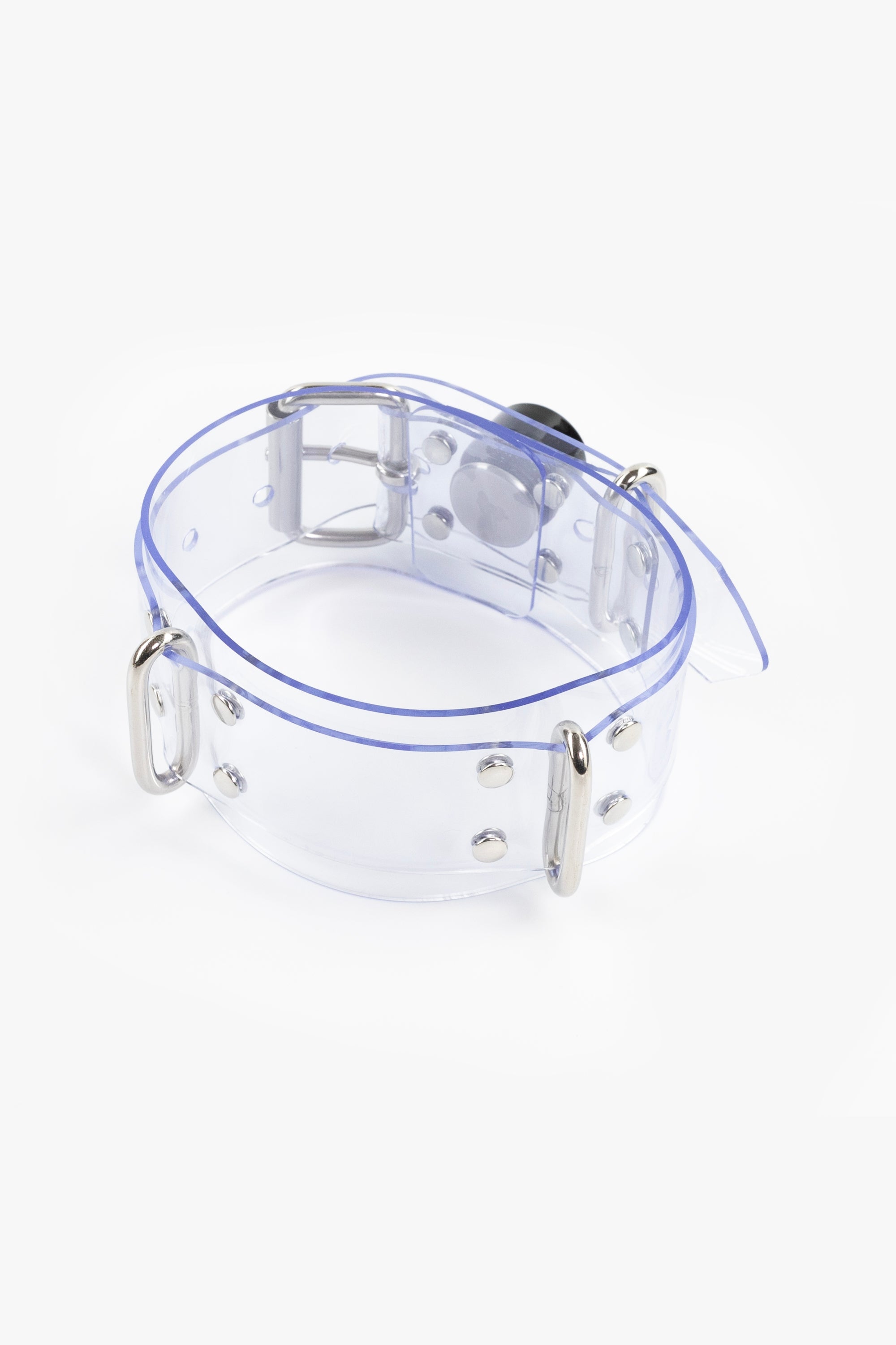 Collar segufix lockable, clear/chrome