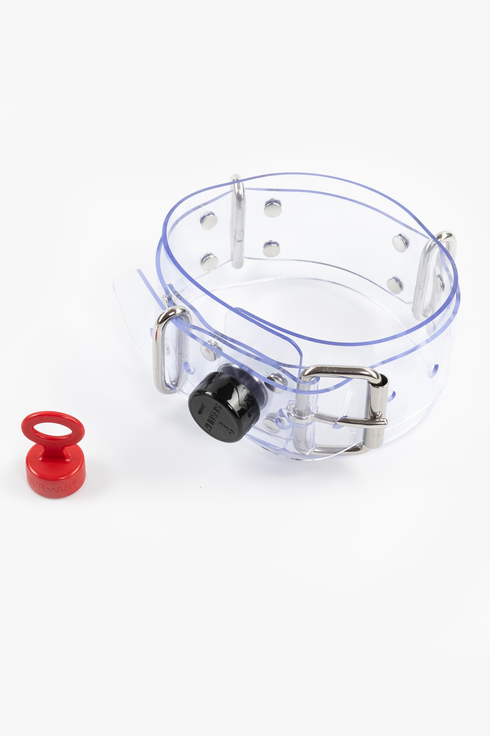 Collar segufix lockable, clear/chrome