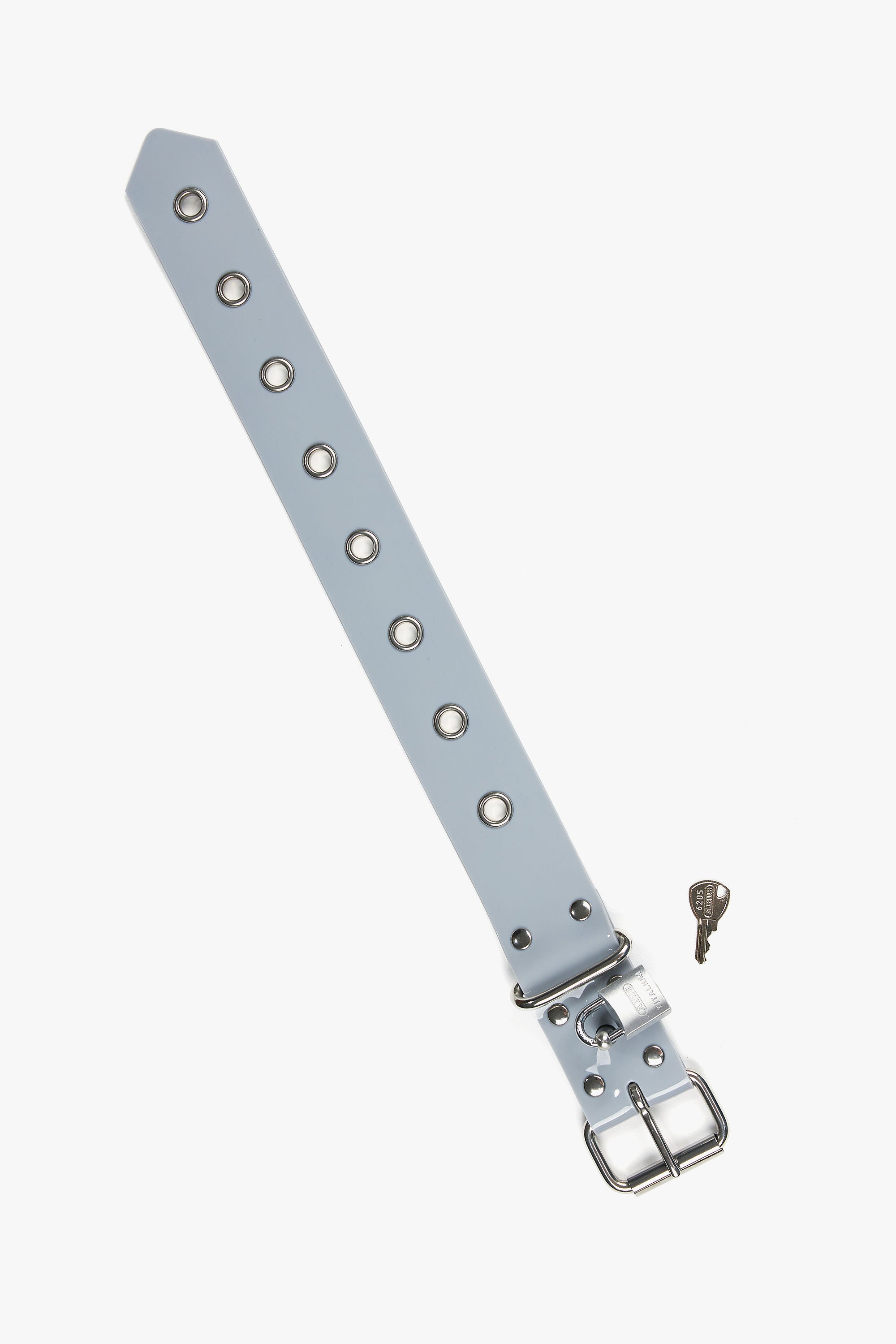 7-Piece BDSM Belt Restraint Set with Secure Same Key Padlocks and Eyelets