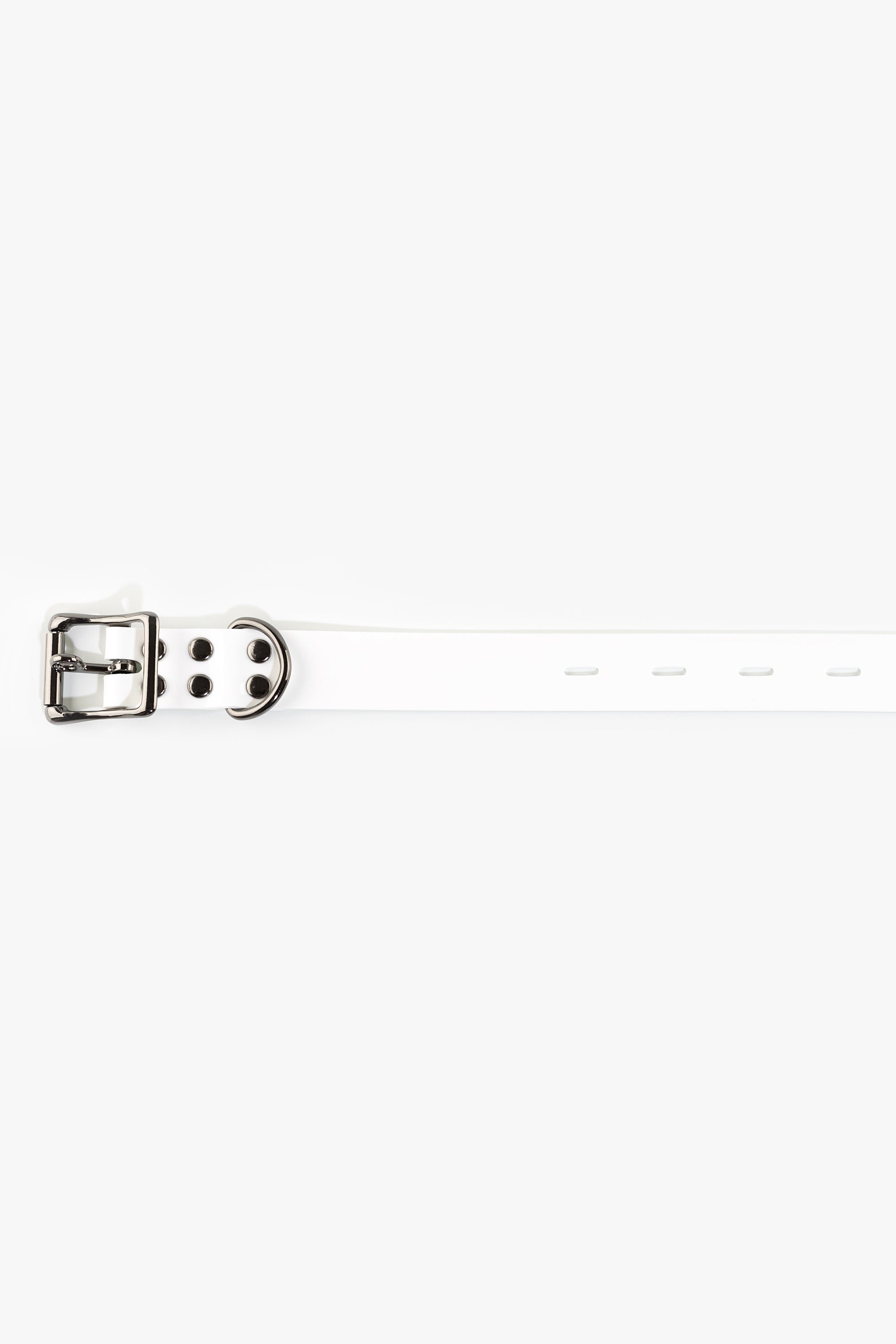 Bondage lockable straps set 25 mm, white/black