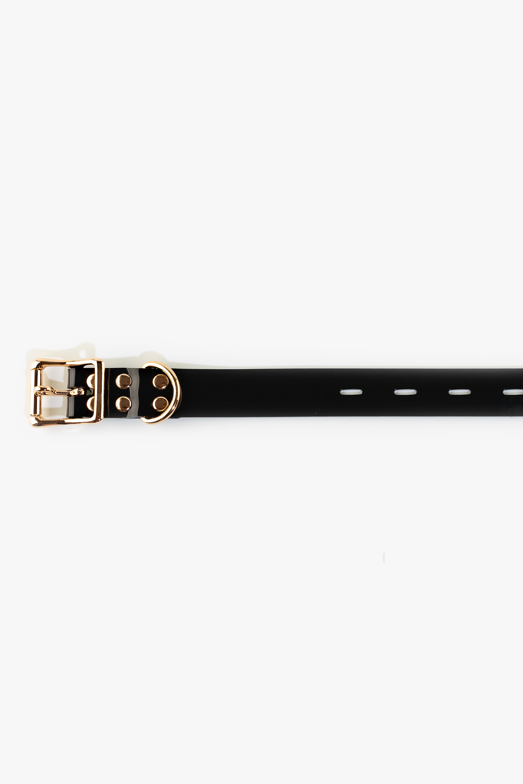 Bondage lockable straps set 25 mm, black/gold