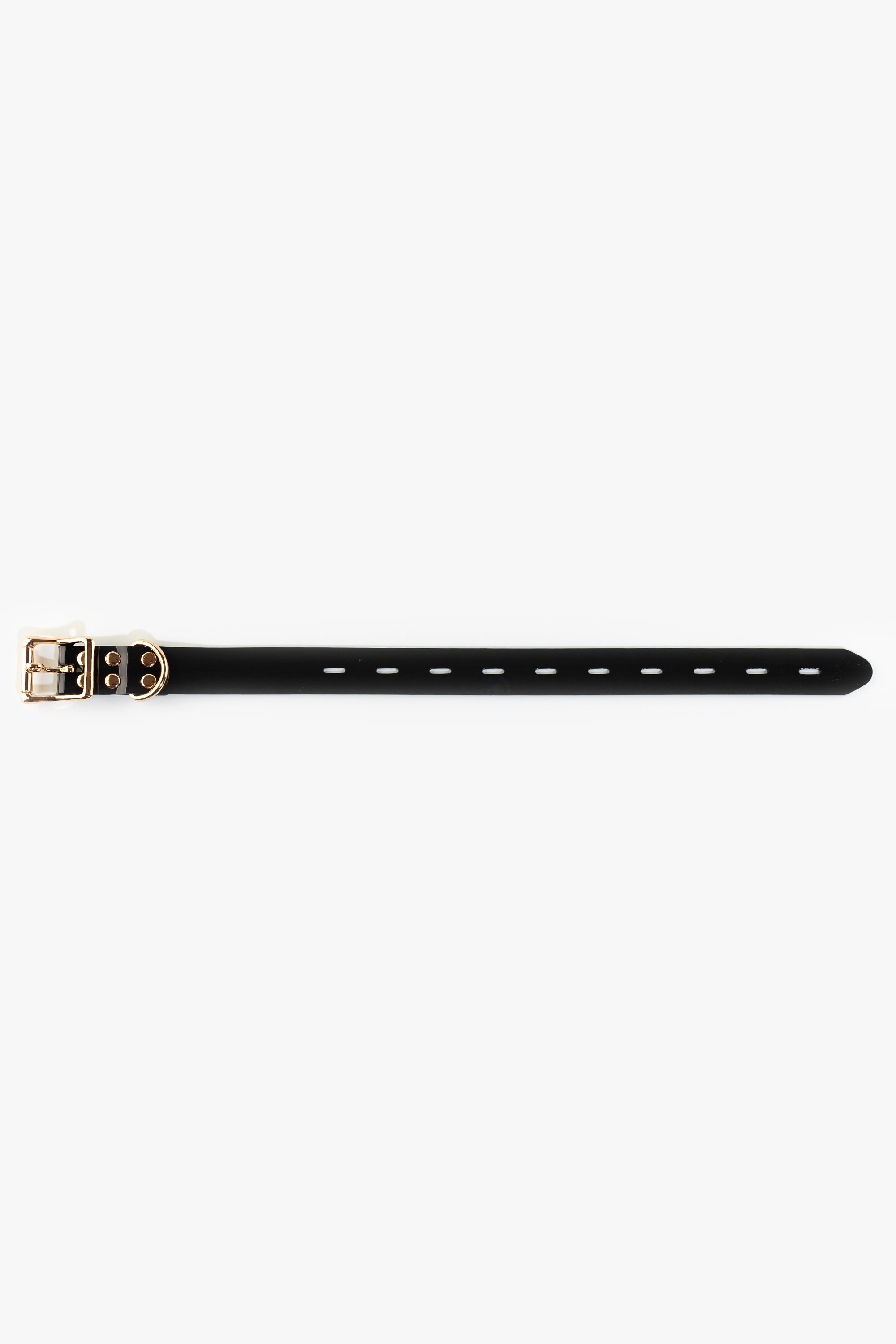 Bondage lockable straps set 25 mm, black/gold