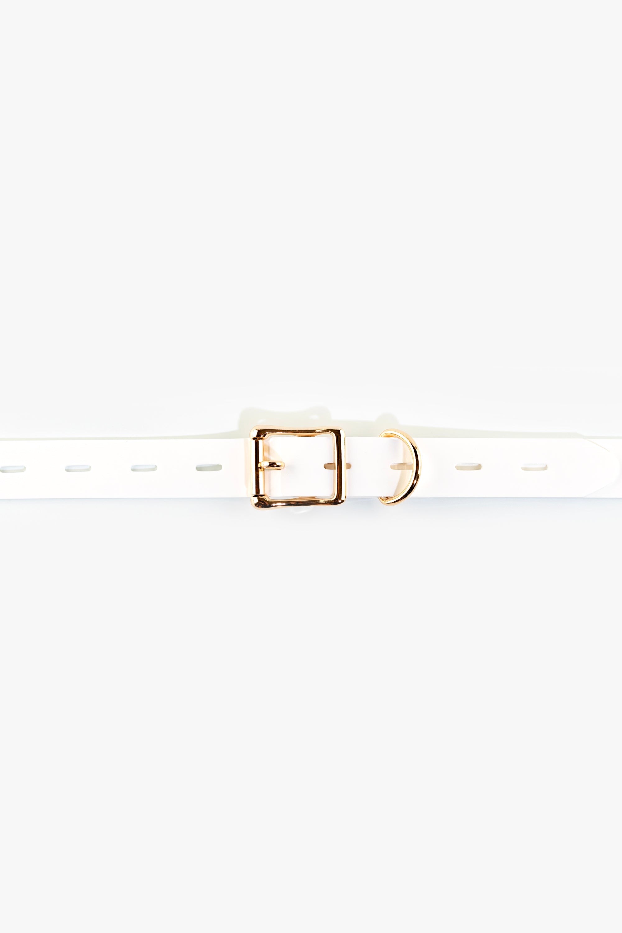 Bondage lockable straps set 25 mm, white/gold
