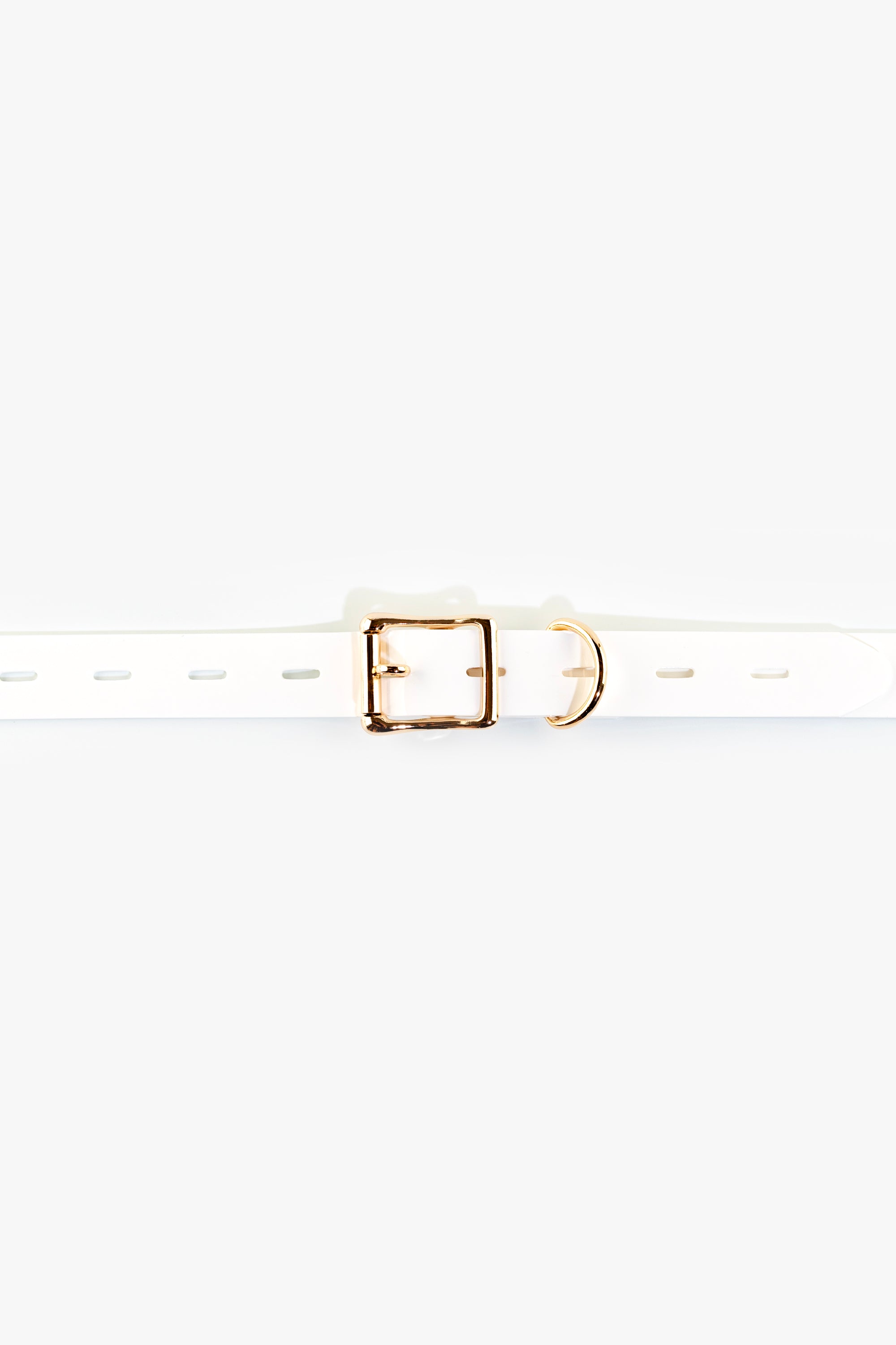 Bondage lockable straps set 25 mm, white/gold