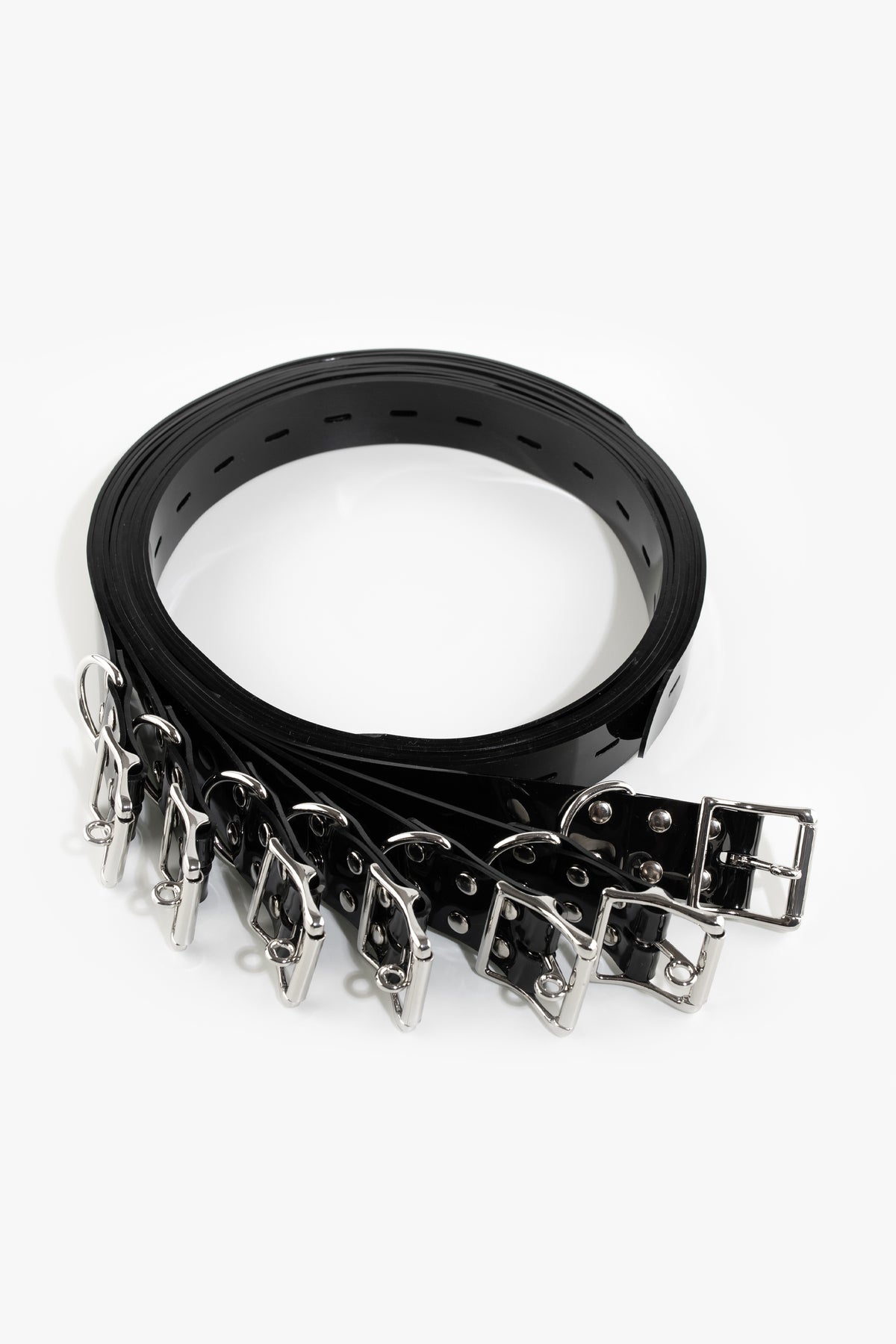 Loackable Strap Bondage lockable straps set 32 mm, black/chrome