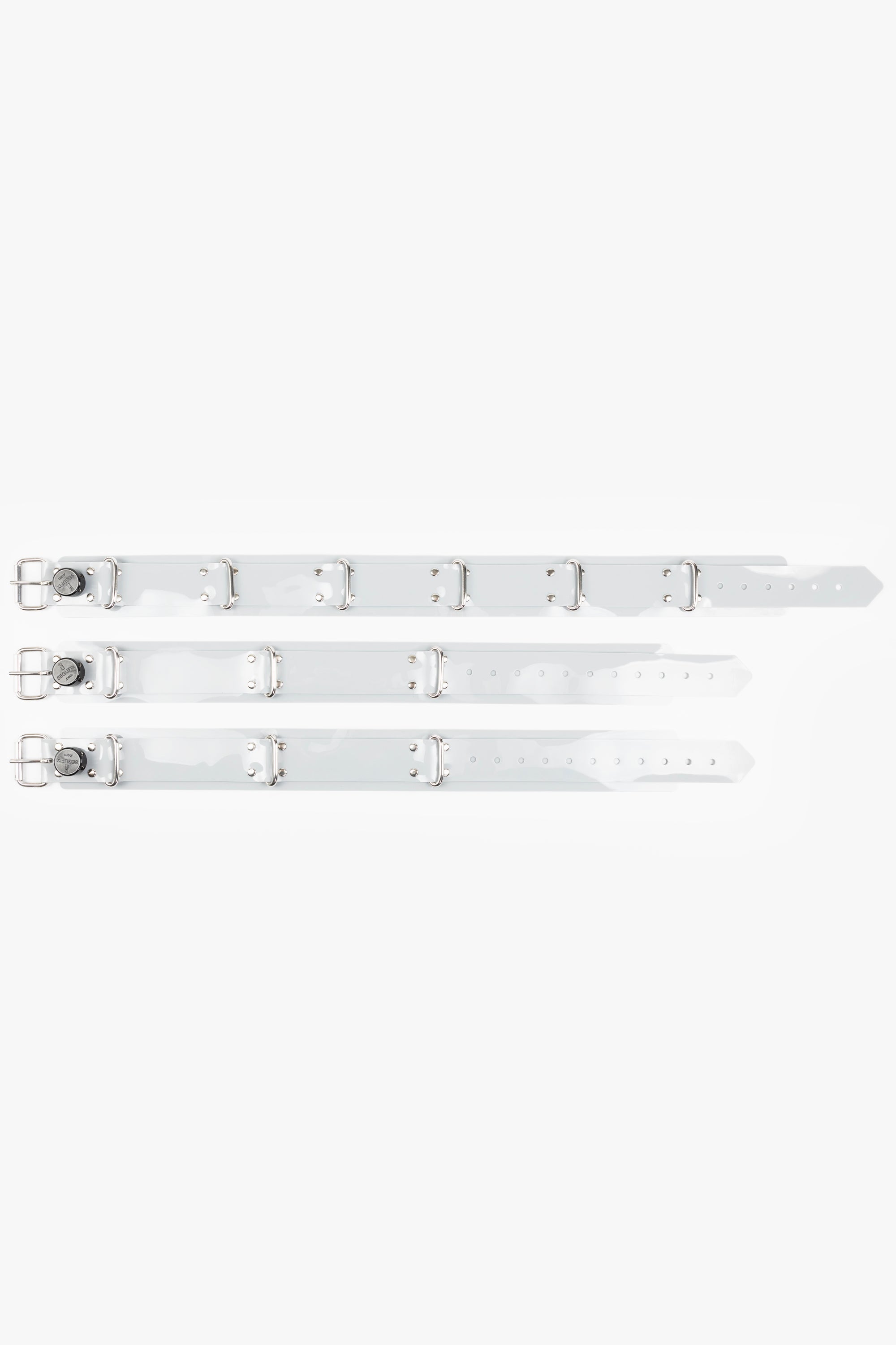 Full body lockable segufix restraints set, light grey/chrome