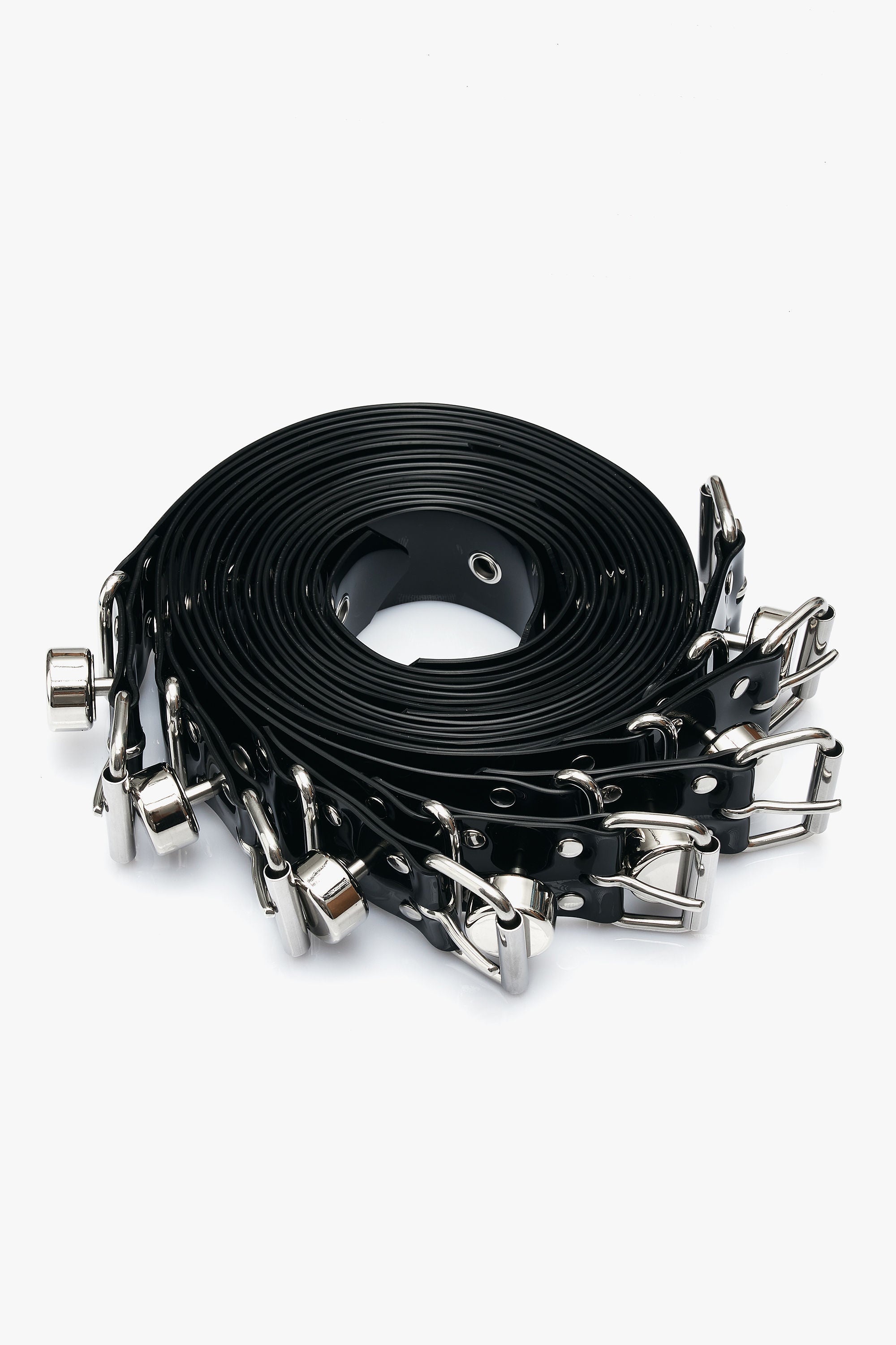 Bondage belts with Segufix locks and eyelets