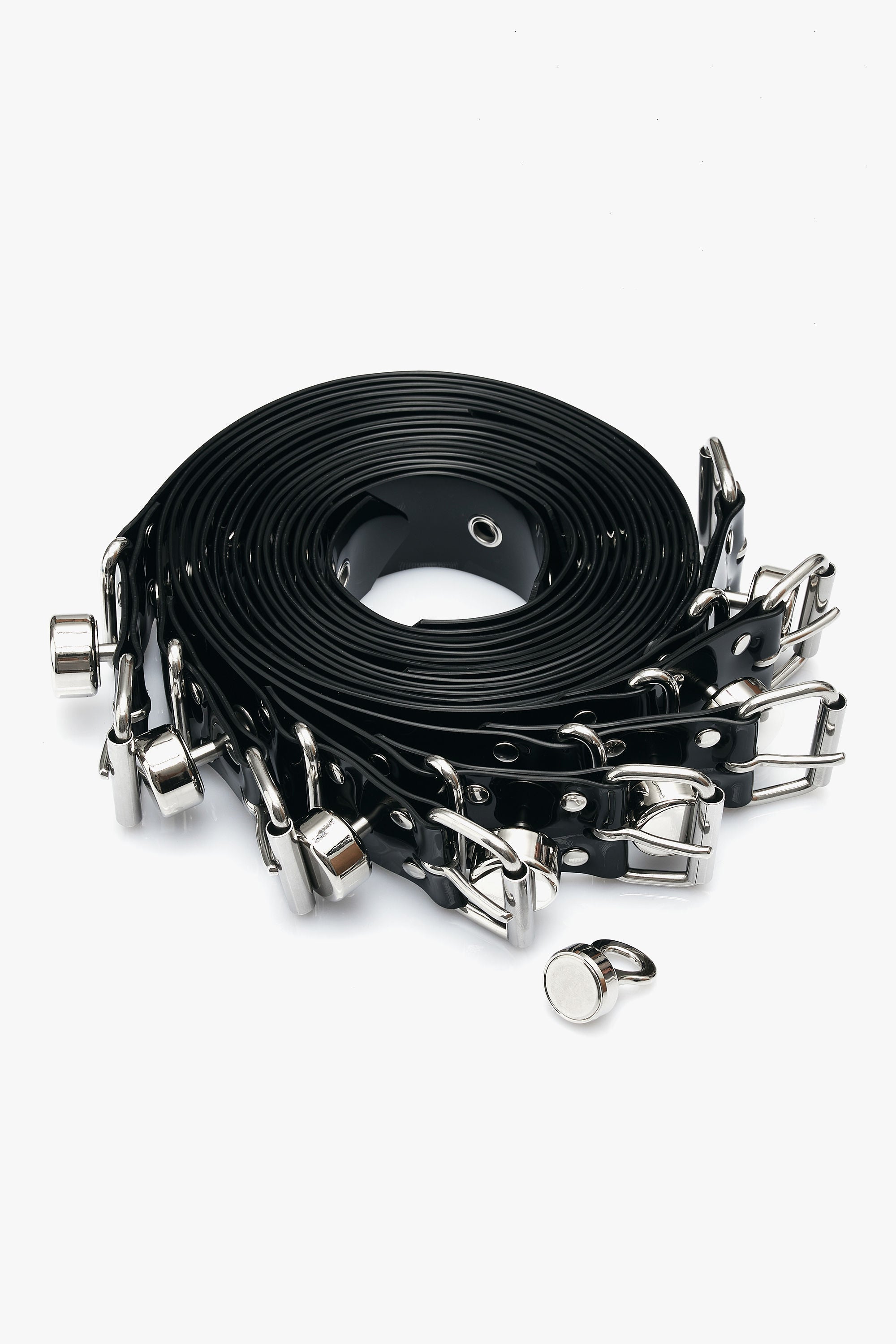 Bondage belts with Segufix locks and eyelets