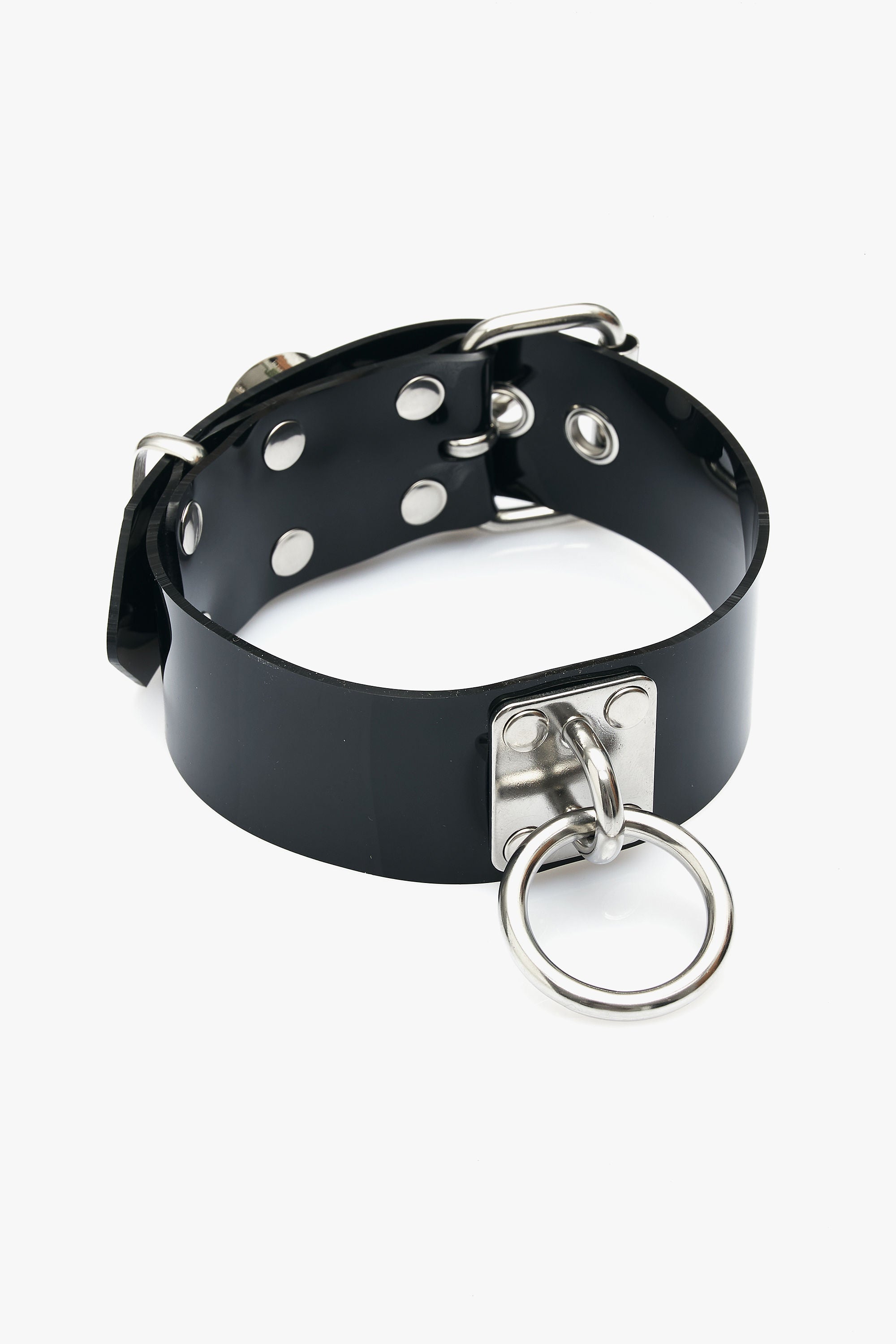 Wide Bondage Collar with O-ring and Segufix Lock