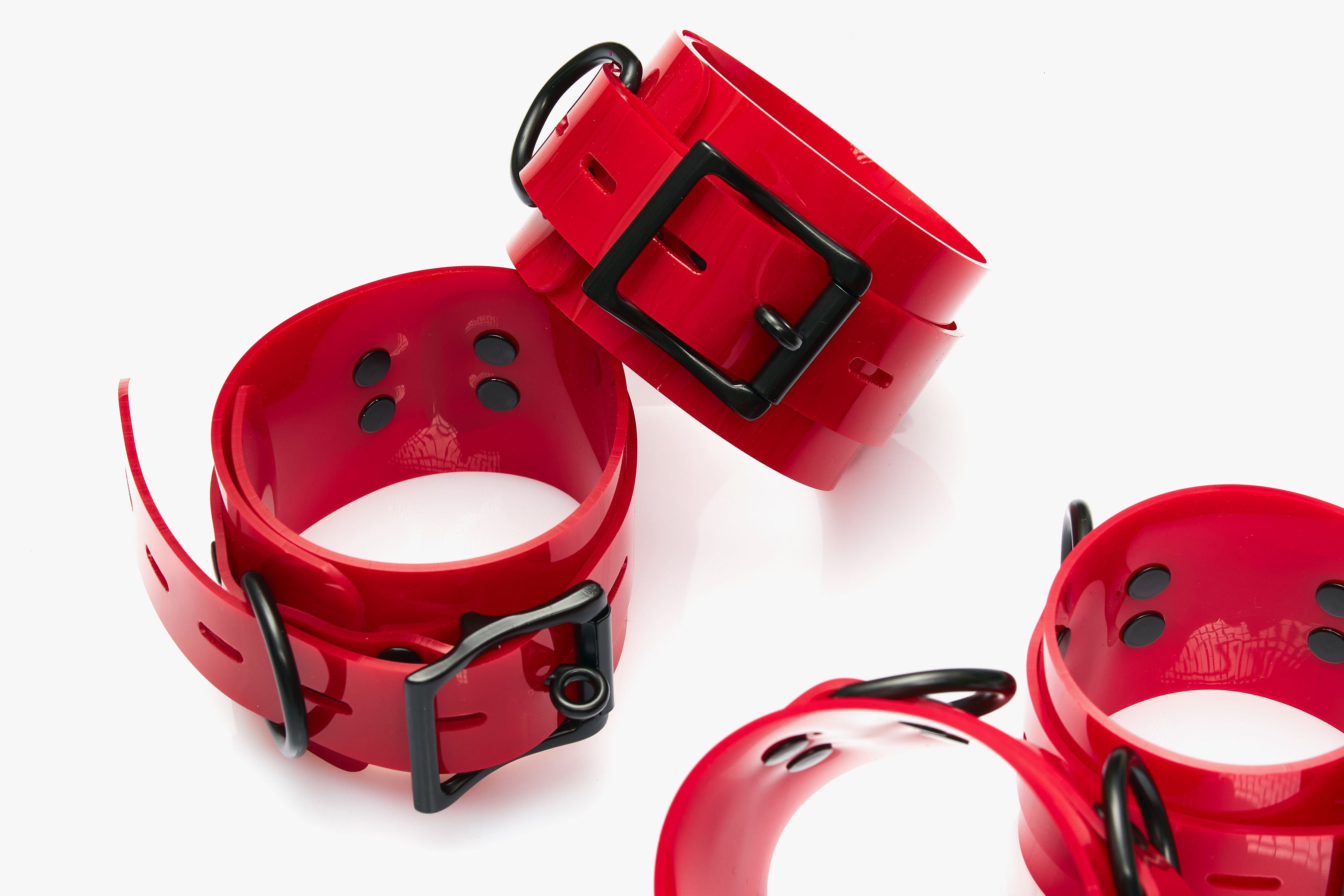 4-Piece Bed Bondage Set – Adjustable Wrist & Ankle Cuffs