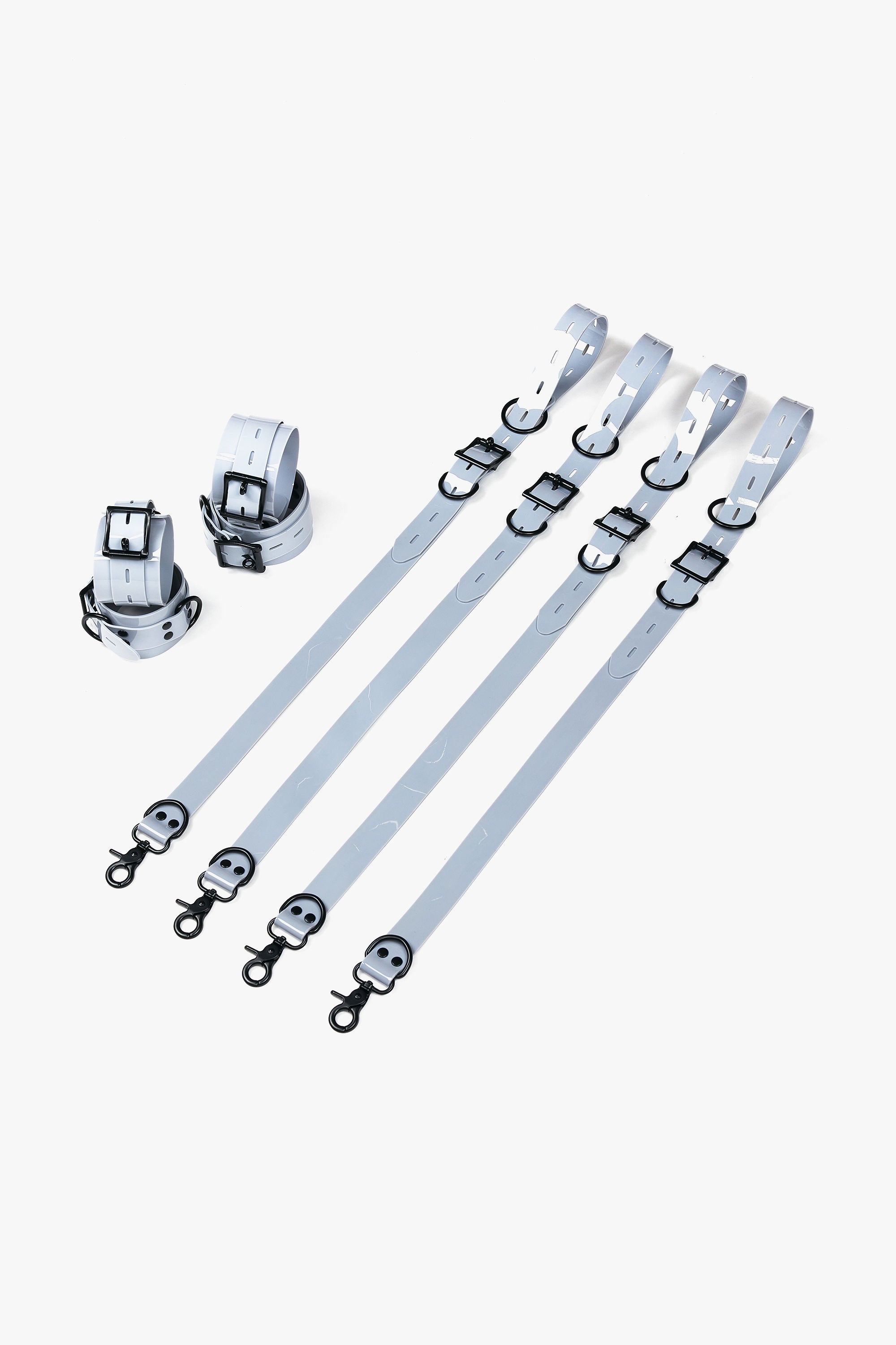 4-Piece Bed Bondage Set – Adjustable Wrist & Ankle Cuffs