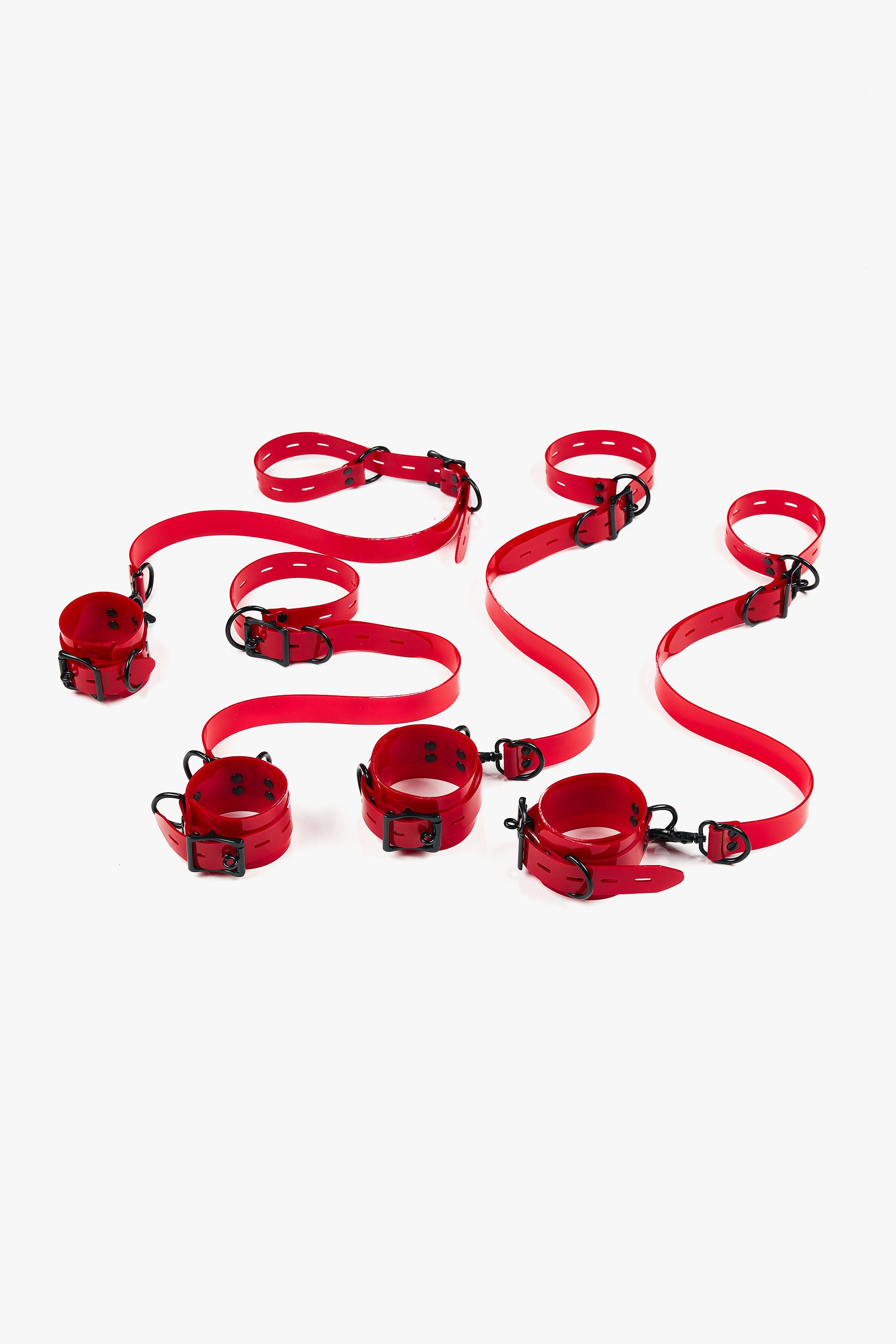 4-Piece Bed Bondage Set – Adjustable Wrist & Ankle Cuffs